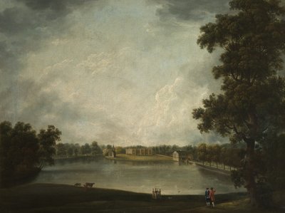 A View of the Old Hall, Tabley, Cheshire by Samuel Stringer